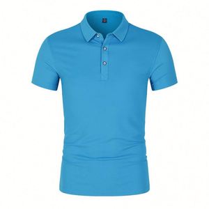 Design Promotional Basic Light 100% Polyester Youth for Polo Shirt 220G Knitted Fabric Customisable Long Autumn T-Shirt with Po - Product Image 1