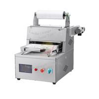 Semi-automatische pneumatische traysealer met gasflush voor verse pasta en noedels, plastic tray lunchbox sealer, verzegelmachine
