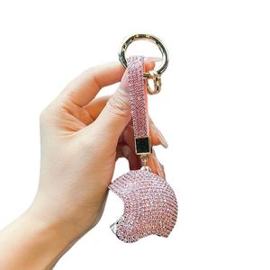 Hot Bling Bling Car Keyholder <b>Mini</b> Helmet Keychain Pendant Cool <b>Hand</b>-made Motorcycle Crystal Helmet Keychain - Product Image 3
