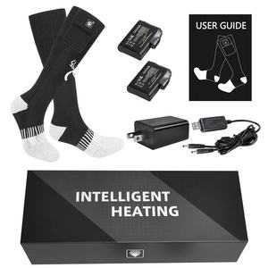 Vente en gros Sports <span class=keywords><strong>de</strong></span> ski d'extérieur d'hiver Coolmax tricoté antidérapant thermique sans fil télécommande batterie <span class=keywords><strong>pied</strong></span> chaud chaussettes chauffantes - Product Image 5