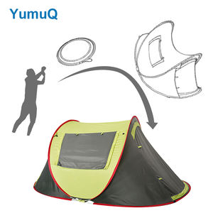 YumuQ 2 personas Venta caliente Compre una mejor caravana grande Tienda de <span class=keywords><strong>toldo</strong></span> emergente barata Apertura automática para acampar - Product Image 3