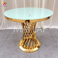 Table à gâteau dorée en vente chaude d'usine, table à gâteau, table à dessert pour fête, support à gâteau, pilier de présentation, décoration