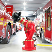 NFPA 1964, GB 19156 Moniteur d'incendie à commande manuelle sur roues (double voie navigable)