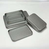 Caja Metálica Rectangular de Hojalata Impresa Personalizada con Diseño en Relieve, Caja de Regalo con Bisagras, Personalizable, de Grado Alimenticio, Reciclada, para Chocolate