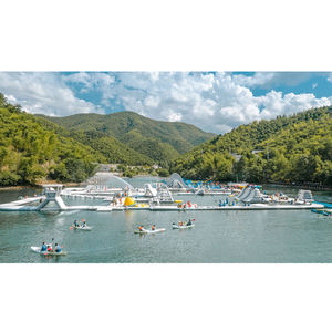 Obstacles aquatiques gonflables personnalisés, équipement d'amusement flottant, méga île flottante, <span class=keywords><strong>aire</strong></span> <span class=keywords><strong>de</strong></span> <span class=keywords><strong>jeux</strong></span> <span class=keywords><strong>gonflable</strong></span> pour le plaisir <span class=keywords><strong>aquatique</strong></span> des adultes - Product Image 3