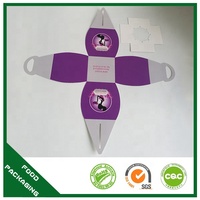 Boîtes à macarons avec fenêtre Boîte à sacs en papier enduit UV pour l'emballage alimentaire des gâteaux et pâtisseries Boîtes à bonbons pour les chips de pommes de terre