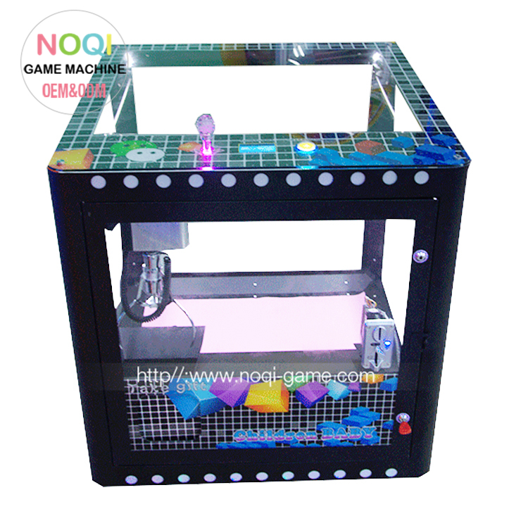 Popular Magic Cube plush crane toy vending machine, cube crane square claw machine	