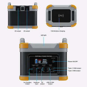 1000W 2000W 3000W di động ngoài trời năng lượng mặt trời Máy phát điện Lithium Máy phát điện cho nhà - Product Image 1