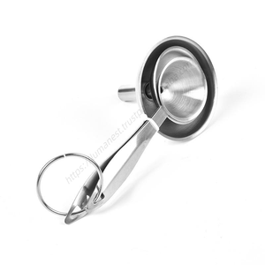 Ensemble d'entonnoirs de cuisine en acier inoxydable Syh1367 en gros avec brosse de nettoyage à anneau métallique pour ingrédients secs et poudres, support pour ustensiles - Product Image 4