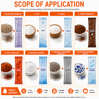 Full Automatic 4 Lane Back Seal White Sugar Granule Stick Sachet Packing Machine SUS304 CE Certified Multi-lane