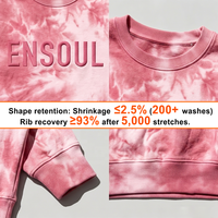 Maßgefertigter Tie-Dye Farbverlauf Gewaschenes 420gsm Schweres Baumwoll-Oversize Loose-Fit Rundhals-Sweatshirt mit Anpassbarer Stickerei-Logo-Option für Herren