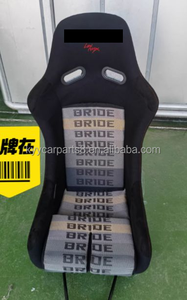 Sièges baquets de course <span class=keywords><strong>RECARO</strong></span> à succès, tissu noir et jaune avec rails à double verrouillage, universels pour la modification de voitures de course - Product Image 2