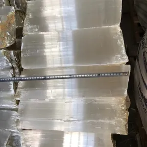 Wholesale Nature Clear Crystal Selenite Rough Raw Stone Selenite Stick For Decoration