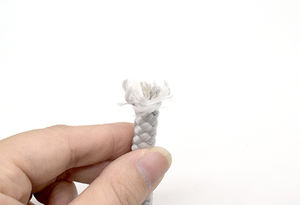 Cordon d'emballage personnalisé blanc en rouleau, 4 mm 16 mm, double tressage coton/nylon, corde épaisse tressée pour sacs et vêtements, écologique, haute ténacité - Product Image 3