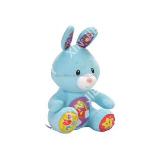 नीले कढ़ाई छोटे खरगोश प्लग खिलौने नरम खिलौना खरगोश अनुकूलन योग्य प्लश खिलौना खरगोश अनुकूलन योग्य प्लश खिलौना - Product Image 2