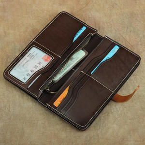 Andong Vintage Vegetable Tanned Leather Handmade Purse <b>for</b> Women Japan Fashion Genuine Cow Cowhide <b>Wallet</b> <b>Long</b> <b>Wallets</b> <b>Men</b> - Product Image 2