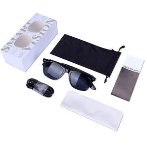 Lunettes intelligentes à commande tactile, traduites par l'IA, étanches IP67, cadre PC+ABS, lentille à <span class=keywords><strong>changement</strong></span> de couleur, double canal, musique, appels - Product Image 6