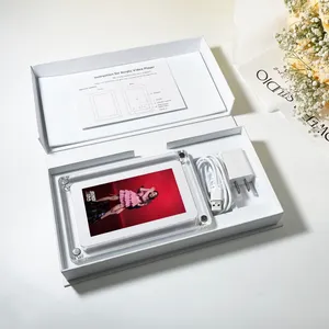 Cadre numérique de bureau de 7 pouces Album vidéo LCD cadre Photo numérique acrylique