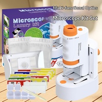 Microscope portable en plastique pour influenceurs, expériences scientifiques optiques et électroniques, 27x24x7cm, pour l'approvisionnement transfrontalier