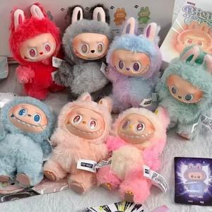 Pendentif en peluche coloré Labubu, boîte mystère à bulles, personnage PVC de haute qualité, jouet tendance, poupée populaire - Product Image 3