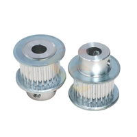 HTD 3M 24T Aluminium Timing Pulley, Lubang Dalam 6/8/12/14mm, Roda Sinkron Presisi untuk Transmisi Otomasi.