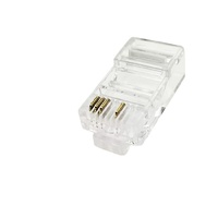 OEM FTP 8p4c RJ45 CAT5E prise blindée cuivre Cat5e 1m rond PVC connecteur femelle câble plaqué or
