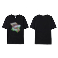 T-shirt en coton doux à col ras du cou avec logo imprimé style MDN T-shirt de jeux lourds pour joueur du MDN