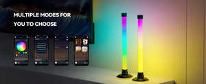 Lámpara de Escritorio LED 360 Inteligente para Decoración de Habitaciones, RGBIC, con Cambio de Color, Ambiente para Dormitorio, Control por Aplicación, Regulable, E26 - Product Image 4