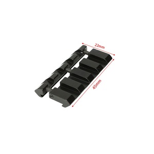 11mm to 20mm 5-Slot Adapter Base Lightweight Matte Black Aluminum Alloy Outdoor Equipment Converter Field <b>Activities</b> - Product Image 1