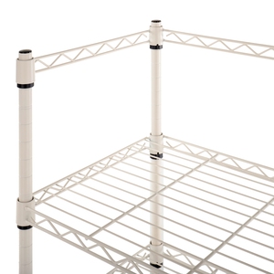 Étagère de rangement en fil métallique blanc à 5 niveaux, durable, pour cuisine, garage, garde-manger, bureau, maison, moderne et réglable - Product Image 3