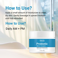 Crème probiotique pour favoriser une peau plus ferme et un teint plus uniforme, légère et hydratante