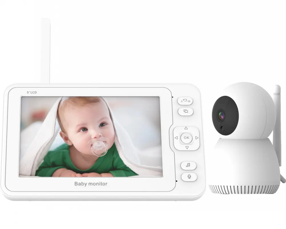 Hot Sale Wireless Baby phone mit Kamera und Audio 1080P HD Überwachungs kamera Mini Monitor LCD 5 Zoll Baby phone