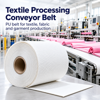 Bande transporteuse en PU pour le traitement textile, courroie personnalisée pour l'impression, le pliage et l'équipement de production de tissus et de vêtements