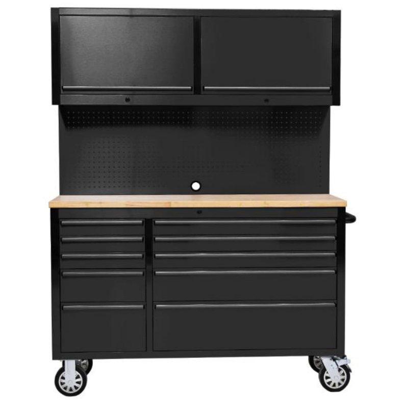 Noir avec armoire supérieure - 55 pouces