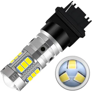 مصباح T20 LED 7440 W21W 3020 SMD 1156 BA15S P21W LED 3156 3157 7443, تشغيل الضوء ، وحدة تحكم في إشارة الانعطاف