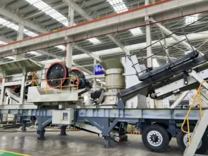 비행 점토 비료 푸른 석고 돌 당 40 톤 러시아 유리 콘 크러셔 모바일 분쇄 스테이션 기계
