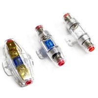 Universel 4 6 8 Gauge Mini ANL MIDI AFS ANS Boulon sur Porte-fusible 32V Or Nickelé pour RV Voiture Stéréo Audio Alarme Amplificateur