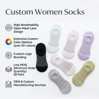 Direkt vom Hersteller: Atmungsaktive Bambusfaser-Mesh-Knöchelsocken für Damen, Unsichtbare Bootsocken mit Lochmuster, OEM Weiche Niedrig Geschnittene Socken im Großhandel