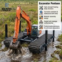 Vente directe usine : Corps flottant en acier à haute teneur en manganèse pour excavatrice amphibie, garantie 1 an