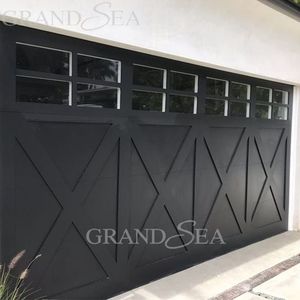 Meilleure vente Portes <span class=keywords><strong>de</strong></span> garages sécurisées <span class=keywords><strong>de</strong></span> haute qualité <span class=keywords><strong>Porte</strong></span> <span class=keywords><strong>de</strong></span> <span class=keywords><strong>garage</strong></span> sectionnelle automatique en acier noir 10x7 - Product Image 2