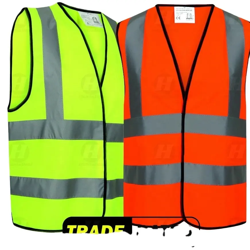 Safety ICV208 Incident Command Polyester/Cotton Safety Vest with 1-Inch White Reflective Stripe, Green