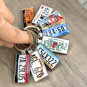 Llavero de Placa de Matrícula de Ciudad Estadounidense, Estilo Vintage, de Aleación de Zinc y Epoxi, Personalizado de Fábrica, Souvenir, Regalo Promocional, Venta al Por Mayor - Product Image 5