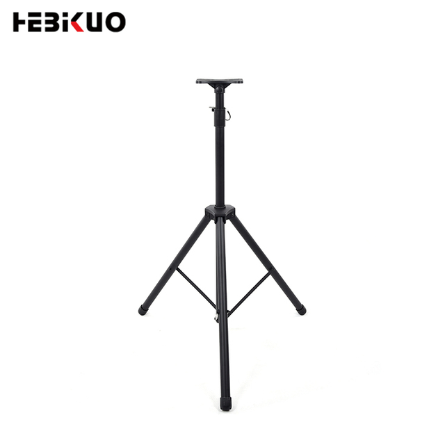 HEBIKUO Factory Wholesale Black Tripod Portable Speaker Stand Iron Plastic 2.8kg for Outdoor Use-Music Instrument Accessories