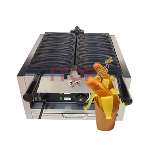 Fashion Design Custom Electric Long Waffle Maker Banana Shape Stick Commercial Waffle Maker Penis Waffle Maker