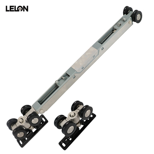 Nhiệm vụ nặng nề mang 120kg đôi cách đệm van điều tiết ròng rọc cửa trượt con lăn đường sắt Kit cho cửa gỗ theo dõi con lăn - Product Image 2