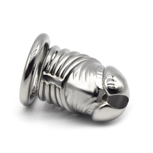 FRRK-55 New Design Male Chastity Device 304 Stainless Steel Cock Cage Sex Shop Products Penis Sex Tools - Product Image 5