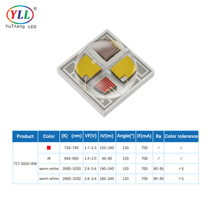 ชุดหลอดไฟ LED เซรามิกแบบห่อหุ้ม ซีรีส์ 1-3W <span class=keywords><strong>IR</strong></span> 3535 SMD LED <span class=keywords><strong>730nm</strong></span> 850nm 940nm ไดโอดหลอดไฟ LED 700mA - Product Image 4