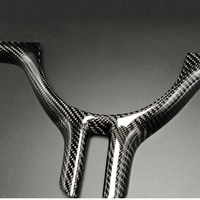 Garniture de volant en fibre de carbone pour BMW Série 3 E46 Série 5 E39 1995-2003 X5 E53 1997-2006 Garniture en carbone véritable