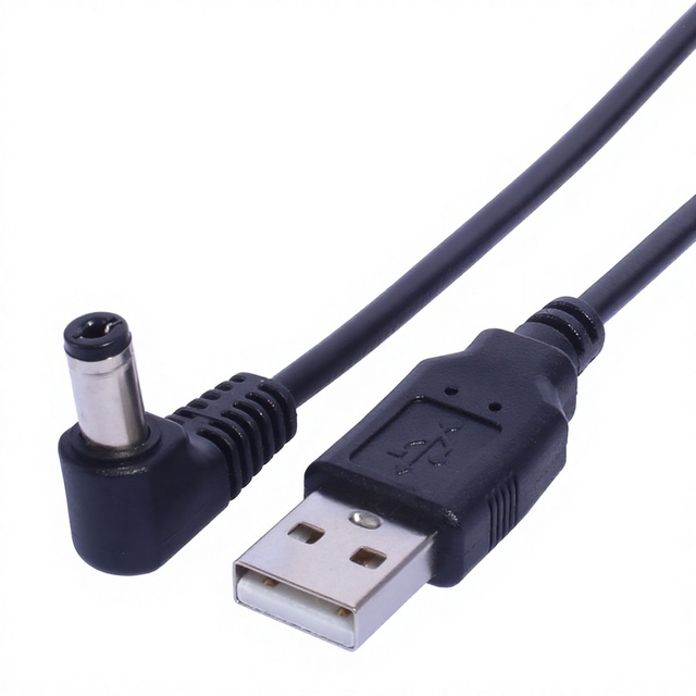 1-meter USB-A DC 55x21mm Charging Cable Cross-border Use Thickened Power Cord Suitable for Electric Pianos LED Light Strips