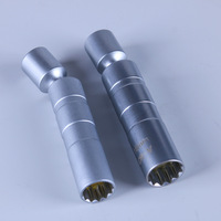 Clé universelle fournie par le fabricant avec douille à bougie magnétique puissante en acier au chrome-vanadium de 14 mm et 16 mm, outil de démontage